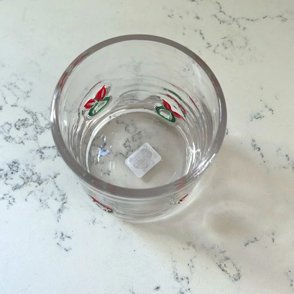 Crate&Barrel Wreath Icon Double Old-Fashioned Glass